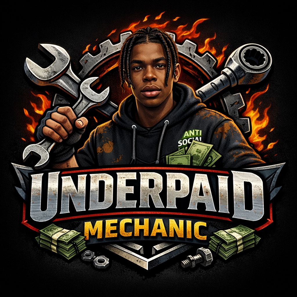 Underpaid Mechanic logo